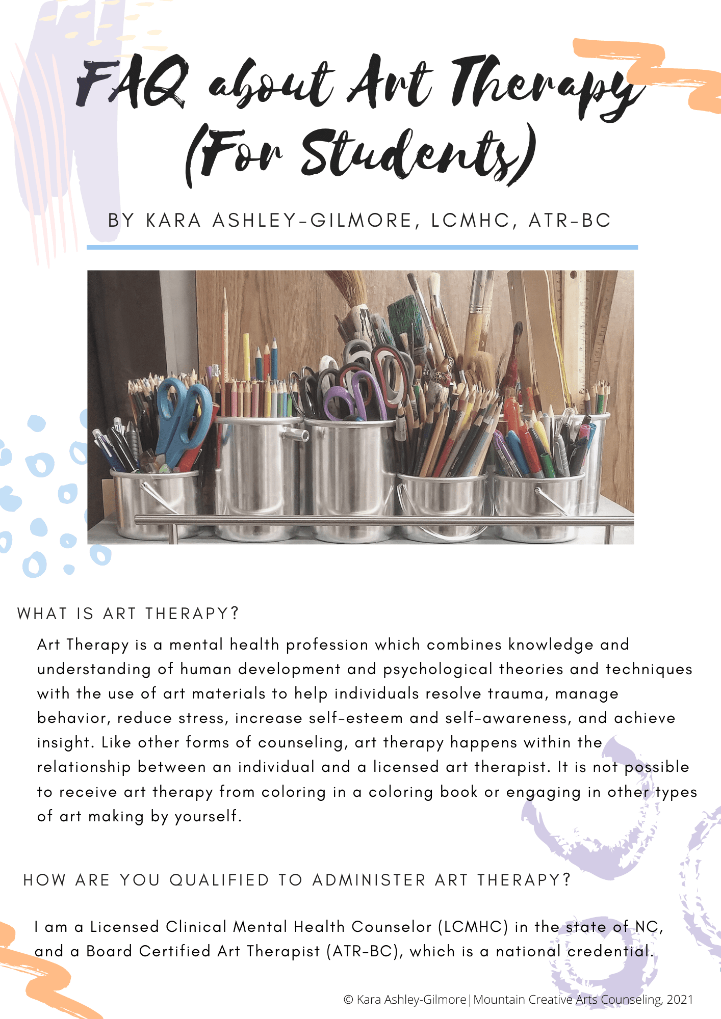 FAQ About Art Therapy 1